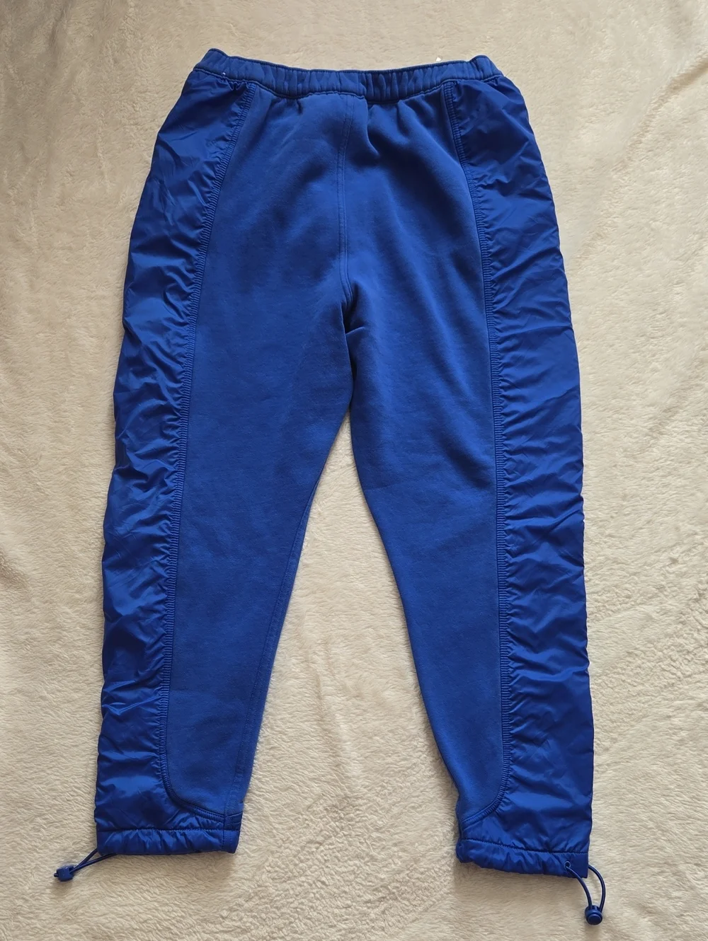 Jordan Flight Heritage Royal Blue Fleece Track Pants Adjustable Hem Large